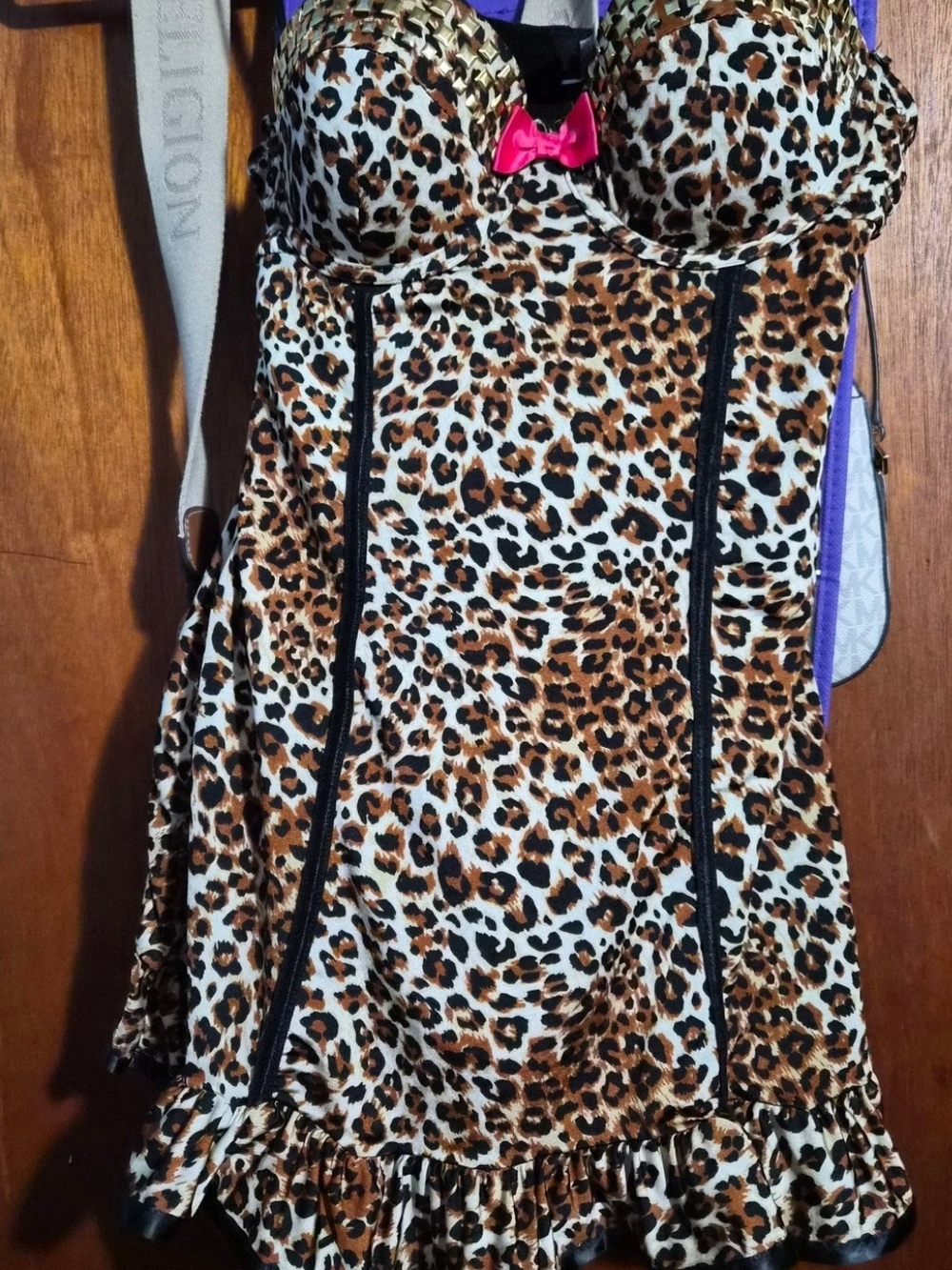 Leopard Print Top Corset
